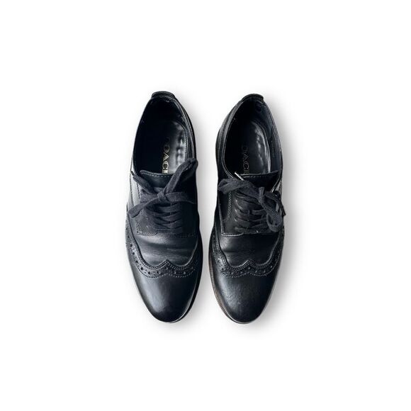 Coach Bleecker Wing Derby Dress Shoes Black Leather Wingtip Size 10D main image 8